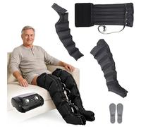 6 Chamber Lymph Drainage Leg Massager, Full Body Lymphatic Drainage Massager, Air Compression Massager for Pressotherapy & Muscle Relaxation