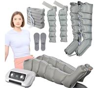6 Chamber Lymph Drainage Leg Massager, Full Body Lymphatic Drainage Massager, Air Compression Massager for Pressotherapy & Muscle Relaxation