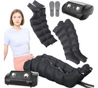 6 Chamber Lymph Drainage Leg Massager, Full Body Lymphatic Drainage Massager, Air Compression Massager for Lymphedema & Muscle Recovery