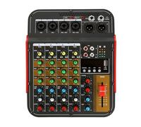 6-Channel Audio Mixer Outdoor Conference Audio USB Bluetooth Reverb Audio Processor Sing Live With Sound Card Sound Mixer