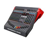 6 Channel Mini DJ Audio Sound Mixer Console with USB Interface, Bluetooth, Recording, 48V Phantom Power, 320 DSP Effects for Karaoke, Singing, Live, Stre