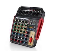 6-Channel Mixing Console Audio Mixer Outdoor Conference Audio USB Bluetooth-compatible Reverb Audio processor Sound Card Artists and Bands