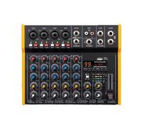 6-Channel Multi-Audio Mixer 99 Stereo DJ Controller 6.5 Mm Output Type-c Sound Card For Live Mixing, PC Recording Widely Applicable