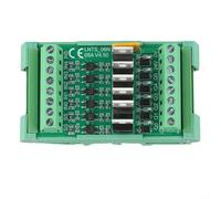 6-Channel PLC DC Amplify Board, 5A 12/24VDC NPN Output Industrial Control Module with Optocoupler Isolation for Automation Systems