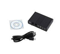 6 Channel Sound Card, USB External Digital Optical SPDIF 6 Channel Sound Card Audio Output Adapter for PC