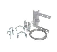 6" CHIMNEY LASHING BRACKET KIT - TV AERIAL SATELLITE MAST/POLE ROOF INSTALL