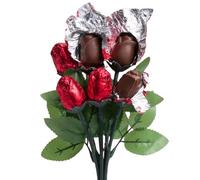 6 Chocolate Red Rose Bouquet Valentine’s Day Gift for Her | Romantic Chocolate Roses Arrangement | Unique Flowers & Chocolates Present for Girlfriend Wife Mum | Valentine’s I Love You Gift Idea UK