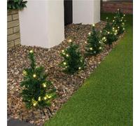 Premier Pre-Lit Christmas Tree Pathway Lights, 6 Pack, Green
