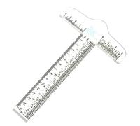 6" Clear Acrylic T-Square Ruler, Drafting T Square, Drafting Tools, T Ruler Transparent Crafting and Drafting Graduated T-Ruler Inch Metric T-Square Measuring Scale Rule