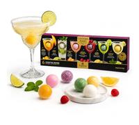6 Cocktail Bombs - Mango & Classic Margarita, Mojito, Peach Fizz, Lemon Drop & Raspberry Cosmopolitan Cocktail Gift Set. Make Your Own Alcohol Drinks for Mens Stocking Fillers, Xmas Gifts for Women