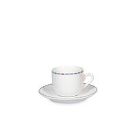 6 Coffee Cups In Porcelain With Saucer Model Astrid
