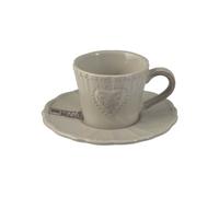6 Coffee Cups With Saucer In Stoneware/Gres Celine Gray 100 H&H