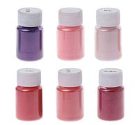 6 Color Cosmetic Grade Powder Natural Mica Mineral Pearlescent Pigment for Soap Making, Epoxy Resin, Lip Gloss, Nails, Bath Bombs, Slime