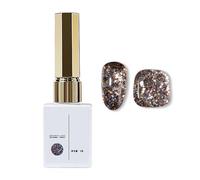 6 Color Nail Polish Glitter Gel Cube Nail Gel 9ML Clear on Nails Short (E, One Size)