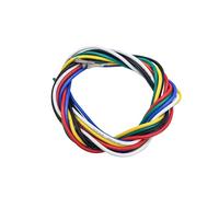 6 colors, 5 m/16.4 ft. per set, 16/18/28/24/26/28/30 AWG Stranded Tinned Copper Hookup Wire per(16 AWG)