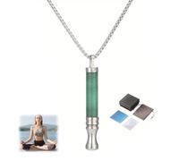 6 Colors Anxiety Breathing Necklace with Resistance, Breathlace with Resistance Filter, Breathing Resistance Necklace with Filter, Flavoured Breathings Necklaces, for Adults Stress Anxiety Relief (D)