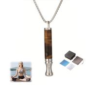 6 Colors Anxiety Breathing Necklace with Resistance, Breathlace with Resistance Filter, Breathing Resistance Necklace with Filter, Flavoured Breathings Necklaces, for Adults Stress Anxiety Relief (A)
