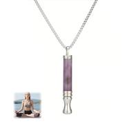 6 Colors Anxiety Breathing Necklace with Resistance, Breathlace with Resistance Filter, Breathing Resistance Necklace with Filter, Flavoured Breathings Necklaces, for Adults Stress Anxiety Relief (C)