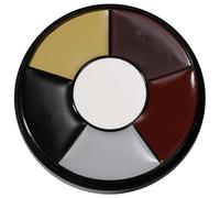 6 Colors Bruise Wheel Clown White Face Painted Palette Mini Makeup Face Paint Kit for SFX Special Effects Stage Costume Makeup Halloween Party Fancy Dress