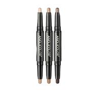 6 Colors Eyeshadow Stick Set, 3pcs Dual-Ended Eyeshadow Stick, Shimmer Finish Bright-Colored Contouring and Highlight Eyeshadow Stick, Long Lasting Cream, High Pigmented Eye Shadow