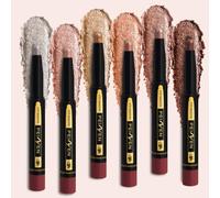 6 Colors Eyeshadow Stick Set, Matte Professional Bright-Colored Contouring and Highlight Eyeshadow Stick, Long Lasting Cream Eyeshadow, Waterproof High Pigmented Eye Shadow