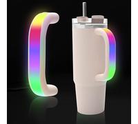 6 Colors LED Light-Up Tumbler Handle for Stanley 1.2L/850ml,LED Glow Replacement Handle for Stanley Tumbler,Compatible with 40oz Cup Accessories,Use for Outdoor,Party,Home