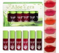 6 Colors Lip Stain Tint - Lip Tint Lip Stain Long Lasting - Transfer Proof Mini Liquid Lipstick Non-Sticky Cheek Tint Moisturizing Lipgloss Makeup - Matte Finish Lip Makeup For Women