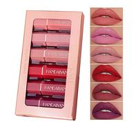 6 Colors Matte Lipsticks Set Velvet Red Lipstick Long Lasting Waterproof Makeup Kit with Gift box