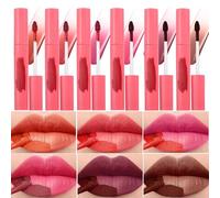 6 Colors Peel Off Mask Lip Gloss Set, Tattoo Magic Color Matte Natural Reveal Lip Stain Lip Tint, Waterproof Long Lasting Highly Pigmented Color Lip Gloss Lipstick Makeup for Women and Girls, Kit C