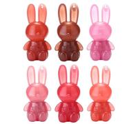 6 Colors Rabbit Moisturizing Lipstick - Plumpy Lip Glaze Gloss - Mirror Water Light Effect - 2.5g Hydrating Lip Makeup - Candy Series Colors - Long-Lasting, Non-Stickys, and Easy to Apply (6PCS, 2.5g)