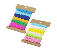 6 Colors Rick Rack Trims Decorative Wave Ribbon DIY for Sewing Maternity Wear or Kids Clothes Making Home Wedding Party Decoration