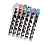 6 Colors Shimmers Eyeshadow Stick Set Highlighter Eye Shadows Pencil Waterproof Glitters Cream Eye Maekup For Women Girls Highlighter Eyeshadow Pen Set
