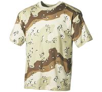 6-Colour Desert Camo Tee Mens Combat Top Army Cadet Cotton T-Shirt Airsoft S-3XL