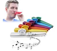 6 Colour Kazoo Musical Instruments,Kazoo Musical Instrument,Kazoo Instrument Trumpet,Musical Instruments Kazoo,kazoo Metal,Kazoos Multipack,Kazoo Toy for Children Gift Instrumental Accompaniment