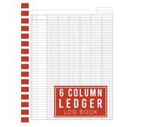 6 Column Ledger Log Book: 8.5 x 11 Inches | 110 Pages for Organized Financial Tracking