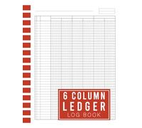 6 Column Ledger Log Book: Hardback Cover 8.5 x 11 Inches | 110 Pages for Organized Financial Tracking