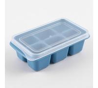 6 Compartment Ice For mold for Refrigerator, Safe ABS Material, Perfect for Preparing Ice for Drinks (light blue)