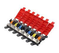 6 Compartment Midi Fuse Holder Car Copper Panel Boat Motorhome Power Distributor Caravan Camper Fuse Box Midi Holder with 30A 60A 100A Fuses