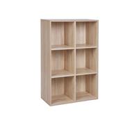 6 Compartments Storage Shelf, Beige