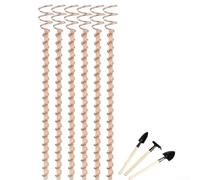 6 Copper Electric Plant Stakes 30cm or 25cm with 3 Tools Enhanced Growth | Copper wire material supports vegetables and flowers All-season weather resistance Easy soil insertion with for mini rake and