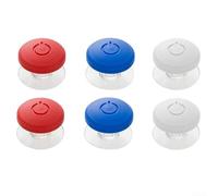 6 Count Toilet Flush Button Aid for Round Tank Top Buttons Designed for Easy Press Activation Without Strain