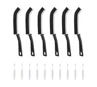 6 Crevice Cleaning Brushes and 10 Small Cleaning Brushes, Crevice Cleaning Tool, Multifunctional Cleaning Set, Bathroom Long Handle Brush, Suitable for Bathroom, Kitchen, Window Sill