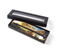 6" Crucifixion Iron Nail Replica in Elegant Gifting Box - Symbolic Jesus Christ Roman Crucifixion Nails & Isaiah 53:5 Scripture Backer Card - Easter Lent Decorations for Home & Church