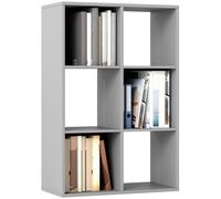 6 Cube Bookcase Storage Shelf Display Unit Black Bookshelf Home Office Cabinet