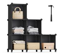 6 Cubes Storage Organizer, Black