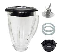 6 Cup Blender Glass Jar with Blade, Blender Replacement Parts for Aspas Para Licuadora Oster Osterizer (NOT fit Pro, Master or Versa models)