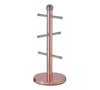 6 Cup Copper Finish Mug Tree | Hirano