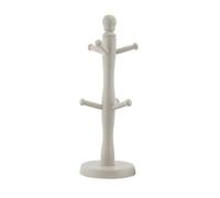 6 Cup Freestanding Wooden Beech Mug Cups Tree Holder Kitchen Display Stand Grey