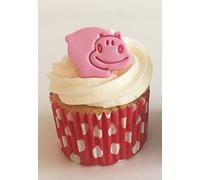 6 Cute Pink Sugar Hippos- Made with Love & Imagination in The UK!