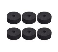 6 Cymbal Felts, 3 Wing Nuts, 3 Washers Included, Drum Key for Quick Drumhead Replacement, All in 23pcs Cymbal Replacement Accessories (Black)